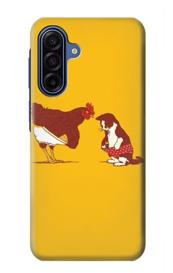 S1093 Rooster and Cat Joke Case For Samsung Galaxy A17