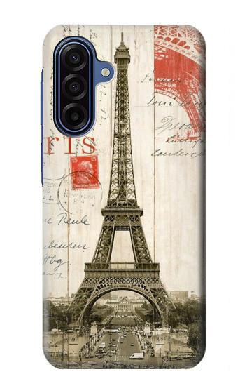 S2108 Eiffel Tower Paris Postcard Case For Samsung Galaxy A17, A18