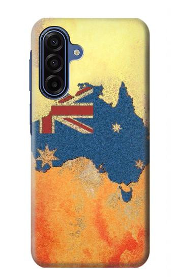 S2494 Australia Flag Map Rock Texture Case For Samsung Galaxy A17, A18