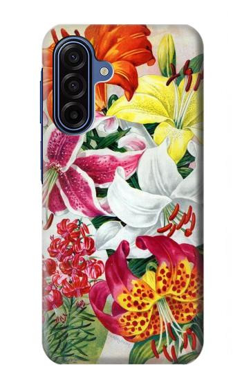S3205 Retro Art Flowers Case For Samsung Galaxy A17, A18