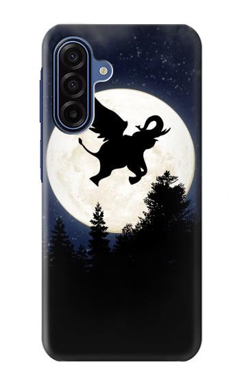 S3323 Flying Elephant Full Moon Night Case For Samsung Galaxy A17