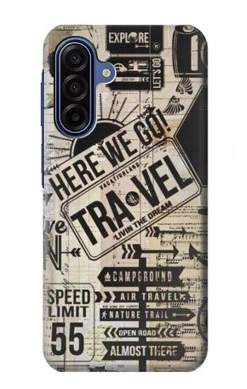 S3441 Vintage Travel Case For Samsung Galaxy A17, A18