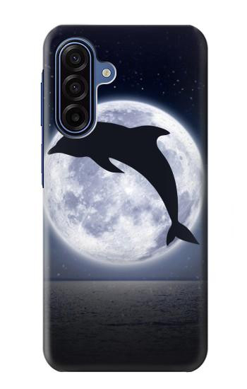 S3510 Dolphin Moon Night Case For Samsung Galaxy A17, A18