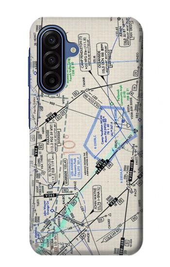 S3882 Flying Enroute Chart Case For Samsung Galaxy A17, A18