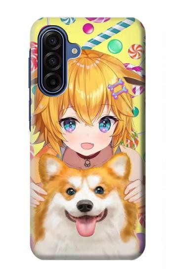 S3918 Baby Corgi Dog Corgi Girl Candy Case For Samsung Galaxy A17