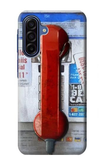 S3925 Collage Vintage Pay Phone Case For Samsung Galaxy A17, A18