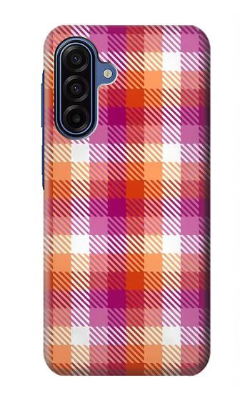 S3941 LGBT Lesbian Pride Flag Plaid Case For Samsung Galaxy A17