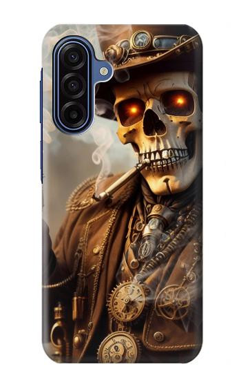 S3949 Steampunk Skull Smoking Case For Samsung Galaxy A17, A18
