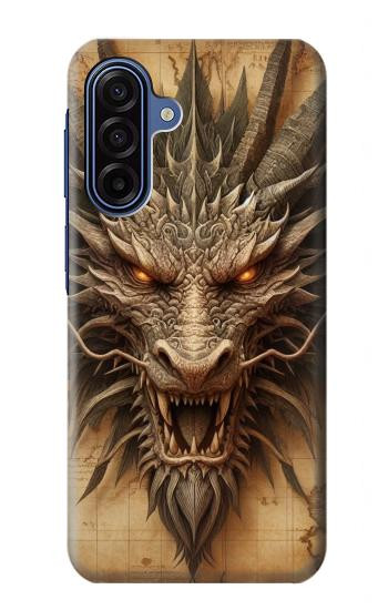 S3981 Dragon Head Old Map Case For Samsung Galaxy A17, A18