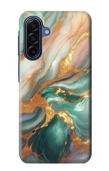 S3993 Green Marble Gold Veins Case For Samsung Galaxy A17, A18