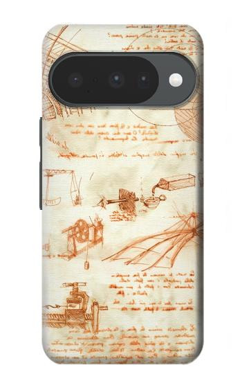 S0566 Technical Drawing Da Vinci Case For Google Pixel 10, 10 Pro