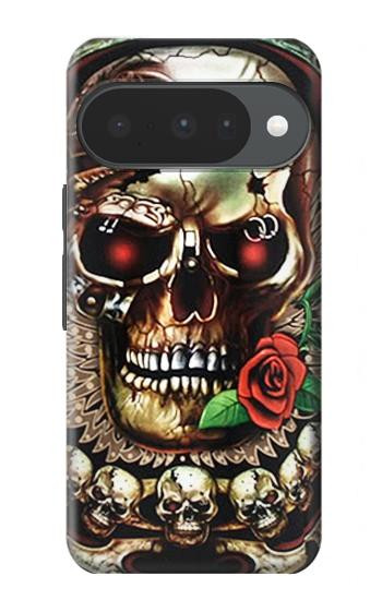 S0753 Skull Wing Rose Punk Case For Google Pixel 10, 10 Pro