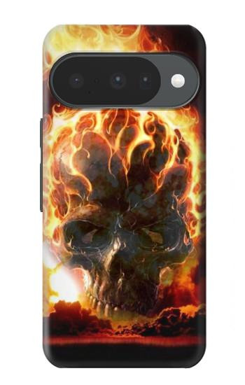S0863 Hell Fire Skull Case For Google Pixel 10, 10 Pro