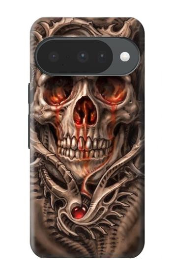 S1675 Skull Blood Tattoo Case For Google Pixel 10, 10 Pro