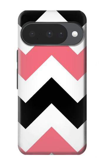 S1849 Pink Black Chevron Zigzag Case For Google Pixel 10, 10 Pro