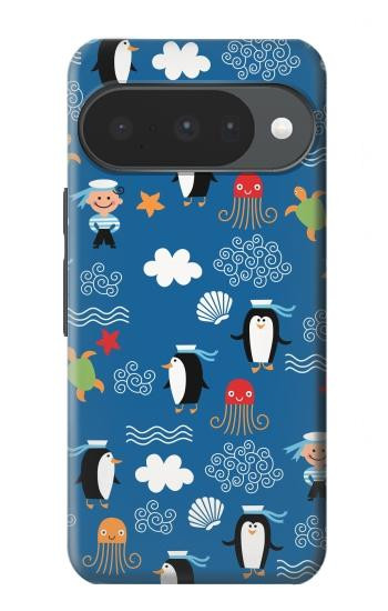 S2572 Marine Penguin Pattern Case For Google Pixel 10, 10 Pro