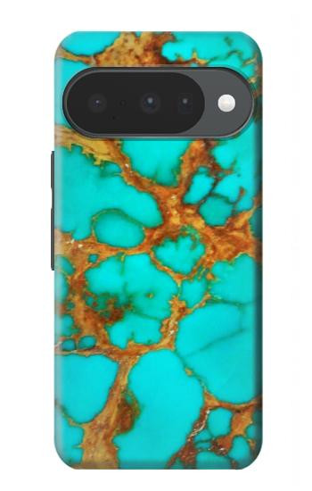 S2688 Aqua Copper Turquoise Gemstone Graphic Case For Google Pixel 10, 10 Pro