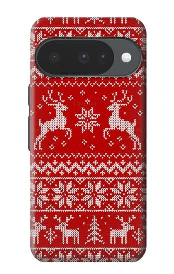 S2835 Christmas Reindeer Knitted Pattern Case For Google Pixel 10, 10 Pro
