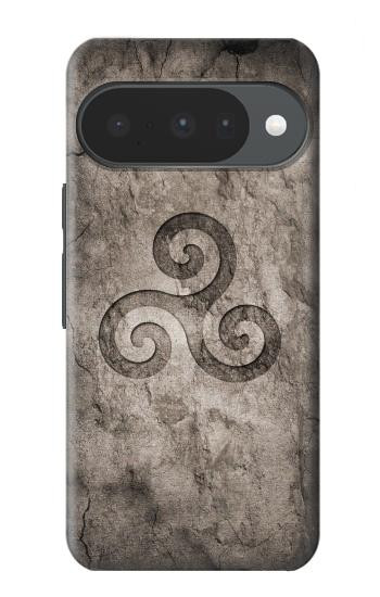 S2892 Triskele Symbol Stone Texture Case For Google Pixel 10, 10 Pro