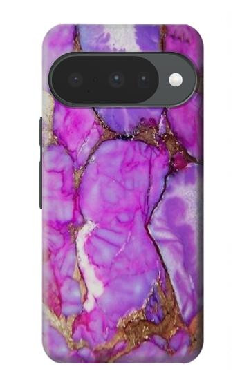 S2907 Purple Turquoise Stone Case For Google Pixel 10, 10 Pro