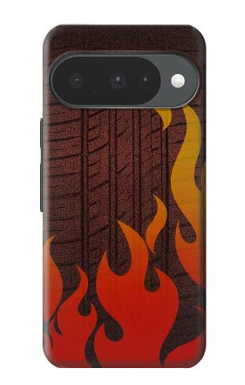 S2988 Rally Car Tire Fire Case For Google Pixel 10, 10 Pro