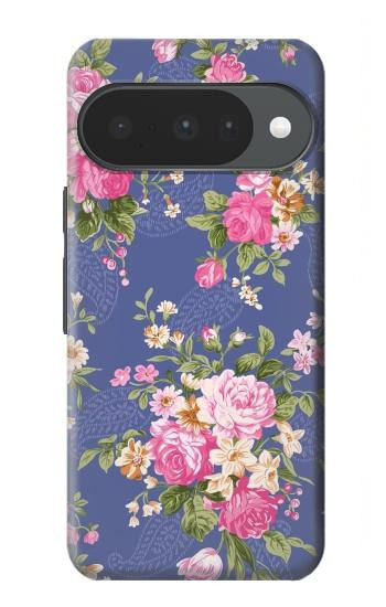 S3265 Vintage Flower Pattern Case For Google Pixel 10, 10 Pro
