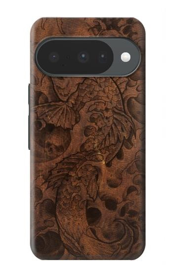 S3405 Fish Tattoo Leather Graphic Print Case For Google Pixel 10, 10 Pro