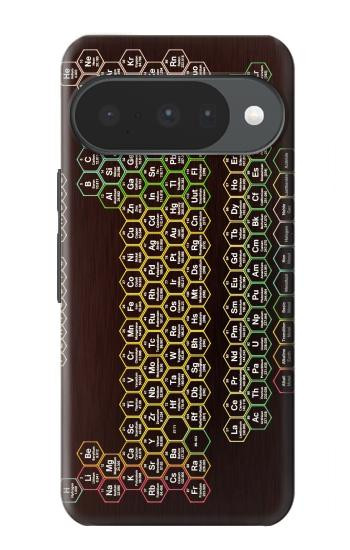 S3544 Neon Honeycomb Periodic Table Case For Google Pixel 10, 10 Pro