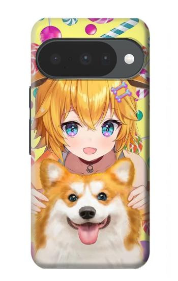 S3918 Baby Corgi Dog Corgi Girl Candy Case For Google Pixel 10, 10 Pro