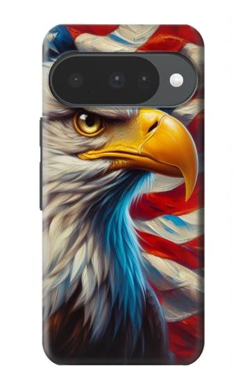 S3967 Bald Eagle American Flag Case For Google Pixel 10, 10 Pro