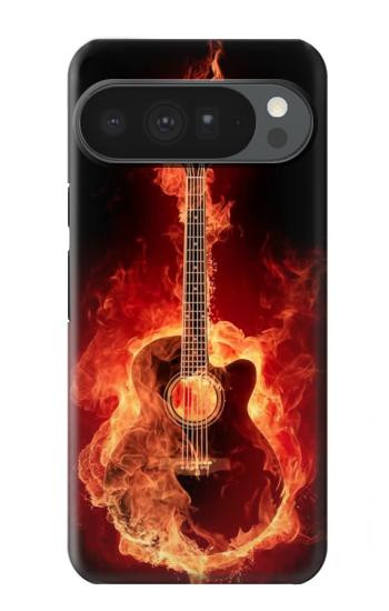 S0415 Fire Guitar Burn Case For Google Pixel 10 Pro XL