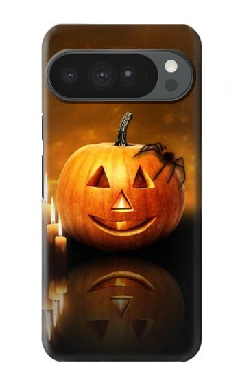 S1083 Pumpkin Spider Candles Halloween Case For Google Pixel 10 Pro XL