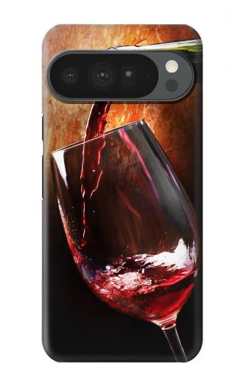 S2396 Red Wine Bottle And Glass Case For Google Pixel 10 Pro XL