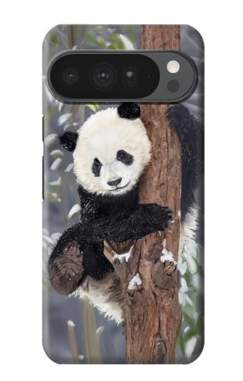 S3793 Cute Baby Panda Snow Painting Case For Google Pixel 10 Pro XL