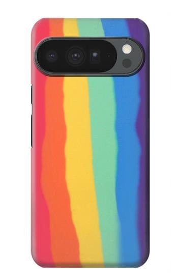 S3799 Cute Vertical Watercolor Rainbow Case For Google Pixel 10 Pro XL