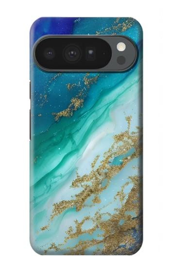 S3920 Abstract Ocean Blue Color Mixed Emerald Case For Google Pixel 10 Pro XL