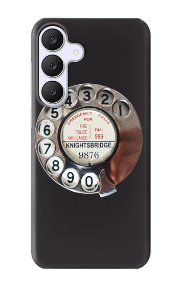 S0059 Retro Rotary Phone Dial On Case For Samsung Galaxy S25 FE