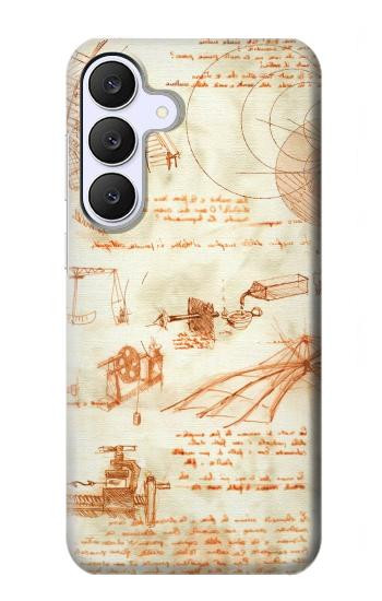 S0566 Technical Drawing Da Vinci Case For Samsung Galaxy S25 FE, S26 FE