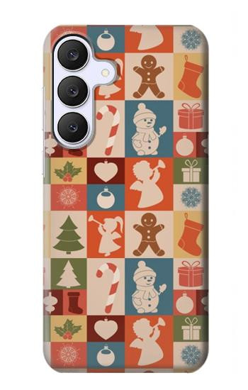 S2854 Cute Xmas Pattern Case For Samsung Galaxy S25 FE