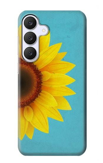 S3039 Vintage Sunflower Blue Case For Samsung Galaxy S25 FE