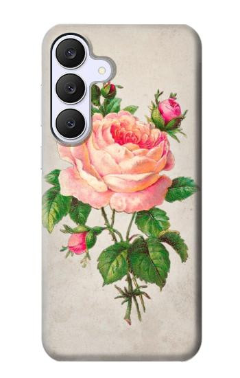S3079 Vintage Pink Rose Case For Samsung Galaxy S25 FE