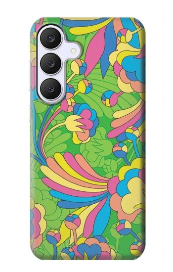 S3273 Flower Line Art Pattern Case For Samsung Galaxy S25 FE