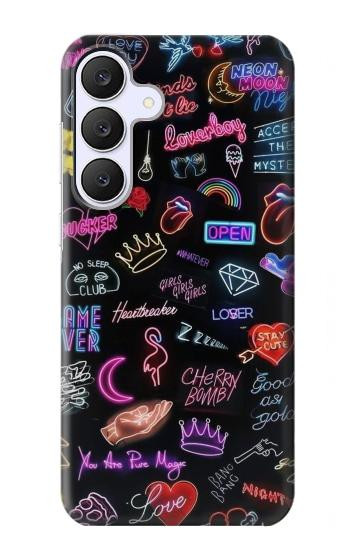 S3433 Vintage Neon Graphic Case For Samsung Galaxy S25 FE, S26 FE