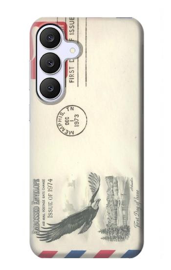 S3551 Vintage Airmail Envelope Art Case For Samsung Galaxy S25 FE, S26 FE