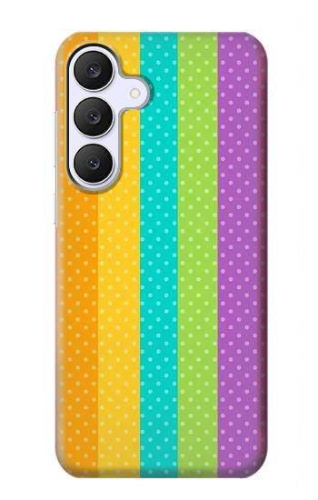 S3678 Colorful Rainbow Vertical Case For Samsung Galaxy S25 FE, S26 FE