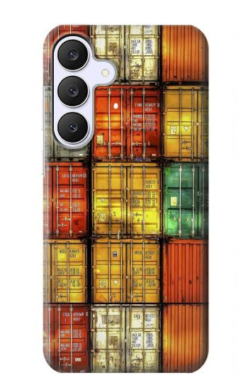 S3861 Colorful Container Block Case For Samsung Galaxy S25 FE