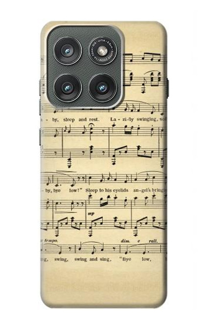 S2504 Vintage Music Sheet Case For Motorola Edge (2025)