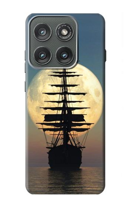 S2897 Pirate Ship Moon Night Case For Motorola Edge (2025)