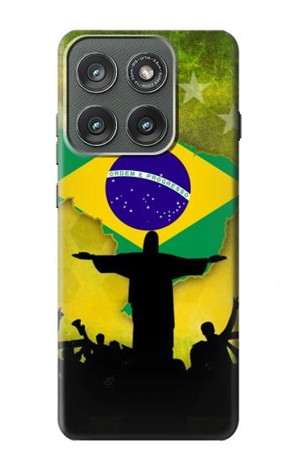 S2981 Brazil Football Soccer Case For Motorola Edge (2025)