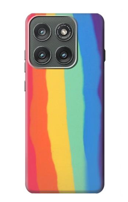 S3799 Cute Vertical Watercolor Rainbow Case For Motorola Edge (2025)